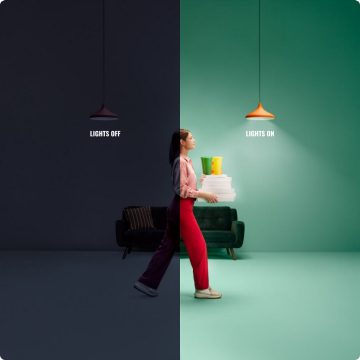 Motion-detecting lights with Spacesense